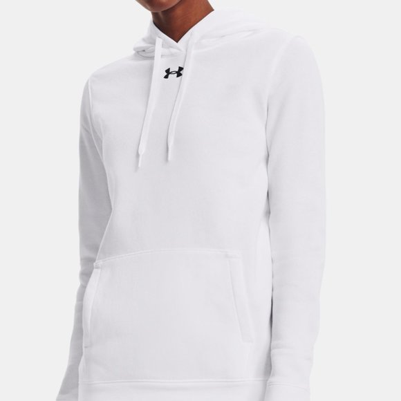 Women's UA Hustle Fleece Hoodie - Picture 2 of 6